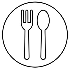 Cutlery Icon Vector Art