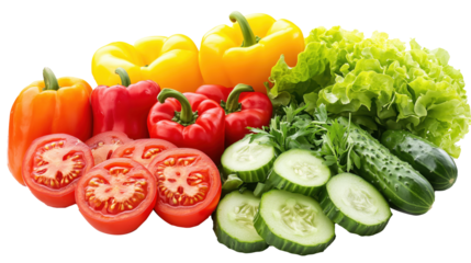 A Colorful Array of Fresh Vegetables Ready to Brighten Up Any Meal and Delight the Senses with Their Vibrant Appeal