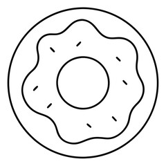 Donut Icon Vector Art