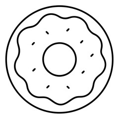 Donut Icon Vector Art