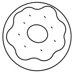 Donut Icon Vector Art