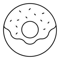 Donut Icon Vector Art
