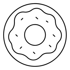 Donut Icon Vector Art