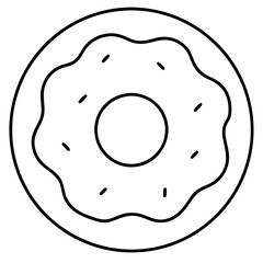 Donut Icon Vector Art