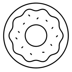 Donut Icon Vector Art