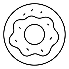 Donut Icon Vector Art