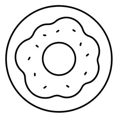Donut Icon Vector Art