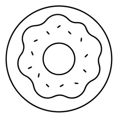Donut Icon Vector Art