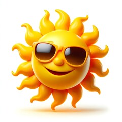 sun with glasses
