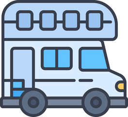 Tourism bus icon