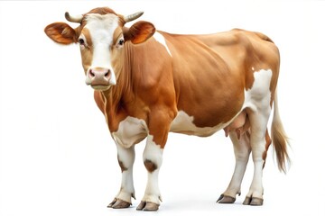 Cow isolated on a pure white background
