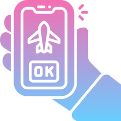 Book flight icon