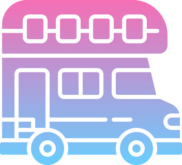 Tourism bus icon