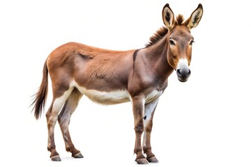 Fototapeta premium Mule isolated on a pure white background 
