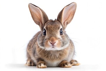 Fototapeta premium Rabbit isolated on a pure white backgound 