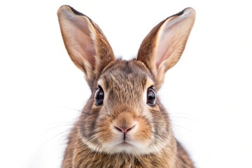 Obraz premium Rabbit portrait isolated on a pure white backgound 