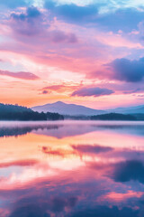 Fototapeta premium Sonnenuntergang am See