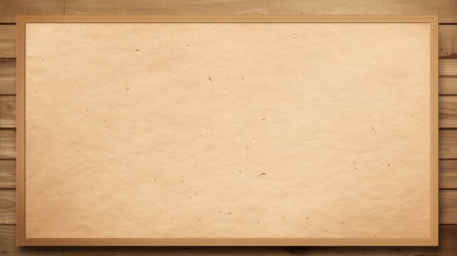 cork board on a wooden wall. Pinboard. Noticeboard