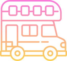 Tourism bus icon