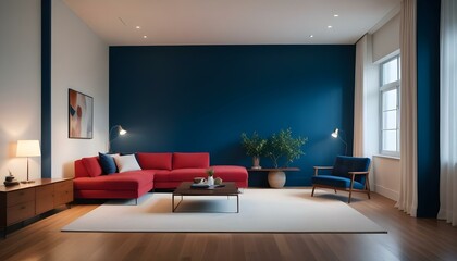 Fototapeta premium Photo interior modern design room 3d illustration