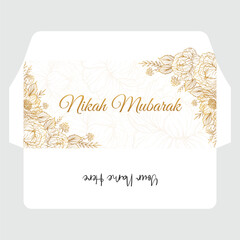Luxury Floral Nikkah Certificate, Premium A4 Islamic Wedding Contract, Nikah Nama, Muslim Marriage Certificate, Wedding Card, Personalized Names, Islamic, marriage, certificate, Nikah. Blank template.
