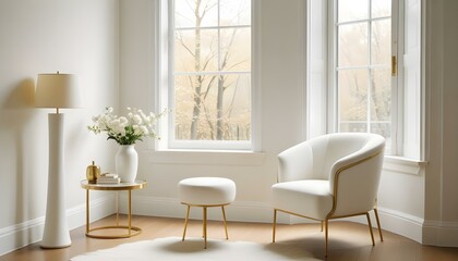 Fototapeta premium Photo interior modern design room 3d illustration