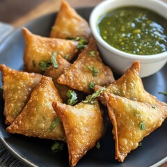 Punjabi Veg samosa snack