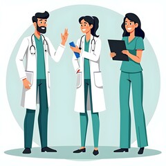 Fototapeta premium Pharmacy Technician Day cover pharmacists illustration 