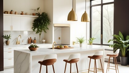 Fototapeta premium Photo interior modern design room 3d illustration