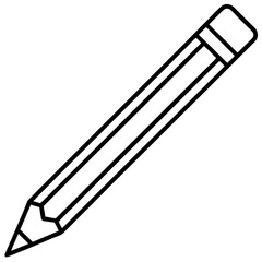 Vector Art Pencil Icon in Serious Style