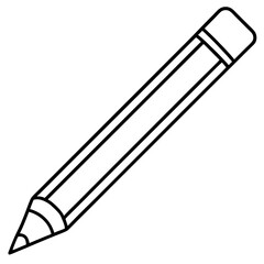 Vector Art Pencil Icon in Serious Style