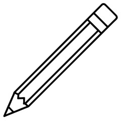 Vector Art Pencil Icon in Serious Style