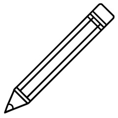 Vector Art Pencil Icon in Serious Style