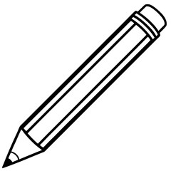 Vector Art Pencil Icon in Serious Style