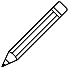 Vector Art Pencil Icon in Serious Style