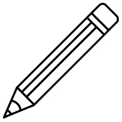 Vector Art Pencil Icon in Serious Style