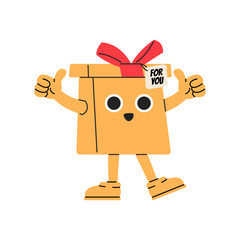 Cute christmas gift character