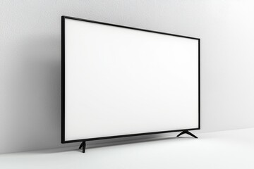 Naklejka premium TV screen mockup on isolated background created with Generative AI