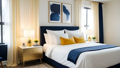 Photo interior modern design room 3d illustration