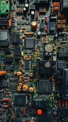 Top view of circuit board 