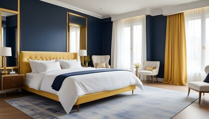 Photo interior modern design room 3d illustration