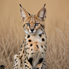 Serval in Savanna 46