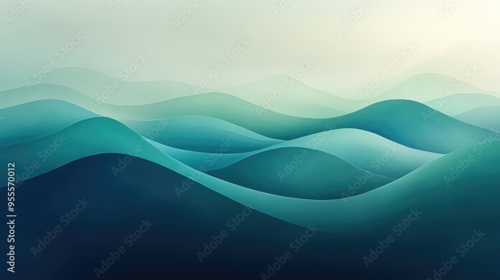 Poster a travel background with a subtle gradient of blue and green, evoking a sense of global exploration.