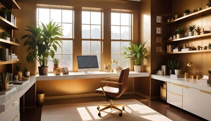 Photo interior modern design room 3d illustration