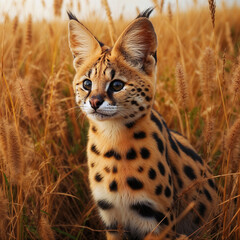 Serval in Savanna 90