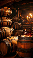 Wine Whisky Keg Wood Barrels and bottles for Ferment Aging Winemaking Brew Alcohol Drink Storage