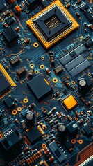 Top view of circuit board 