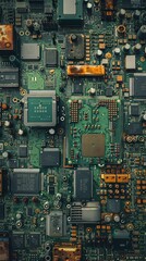 Top view of circuit board 