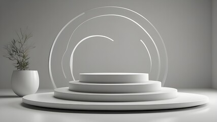 shelf with spotlights for exhibit