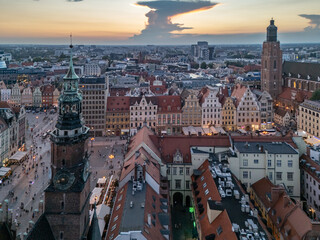 Fototapeta premium Wrocław widziany z lotu ptaka